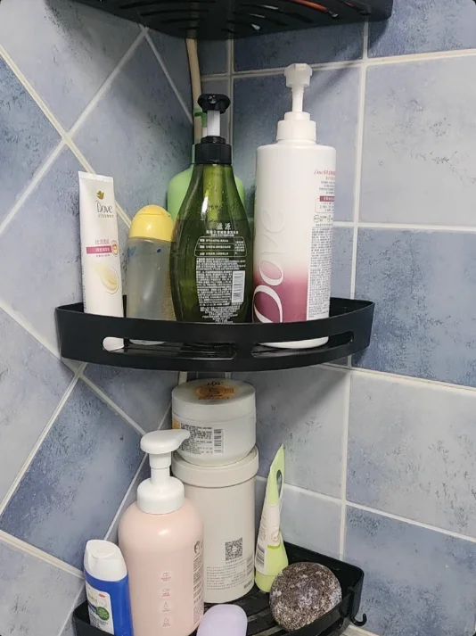 AQUAFIX Selbstklebender Dusch-Organizer – Stark haftend, bohrfrei & wasserdicht