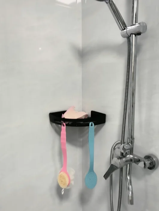 AQUAFIX Selbstklebender Dusch-Organizer – Stark haftend, bohrfrei & wasserdicht