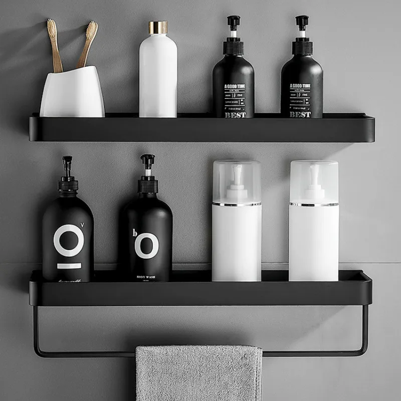 ALUMAX – Schwarzes Aluminium-Eckregal ohne Bohren