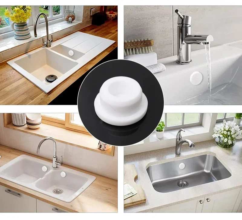 OVERFLOWSTOP – Universelle Überlaufabdeckung für Waschbecken, Badewanne oder Spüle
