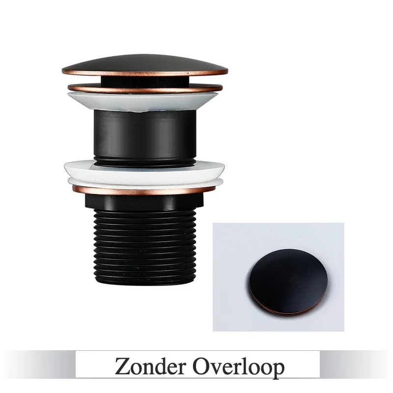 LuxDrain Pop-Up-Ablaufstöpsel – Stilvoller Waschbeckenstöpsel in Schwarz, Gold und Roségold