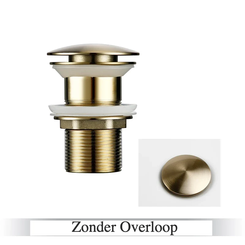 LuxDrain Pop-Up-Ablaufstöpsel – Stilvoller Waschbeckenstöpsel in Schwarz, Gold und Roségold