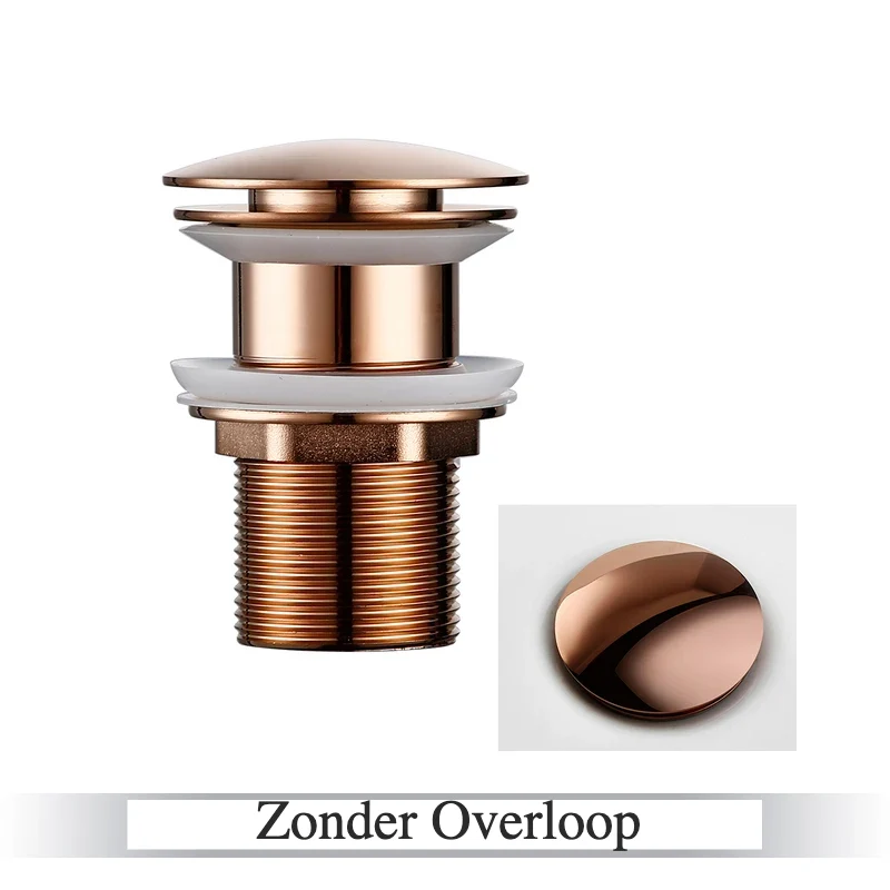 LuxDrain Pop-Up-Ablaufstöpsel – Stilvoller Waschbeckenstöpsel in Schwarz, Gold und Roségold