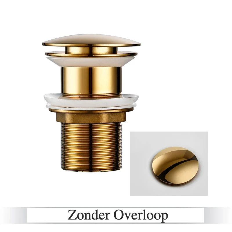 LuxDrain Pop-Up-Ablaufstöpsel – Stilvoller Waschbeckenstöpsel in Schwarz, Gold und Roségold