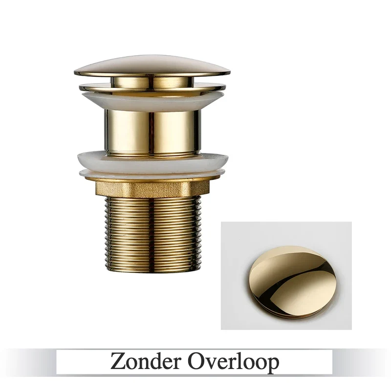 LuxDrain Pop-Up-Ablaufstöpsel – Stilvoller Waschbeckenstöpsel in Schwarz, Gold und Roségold