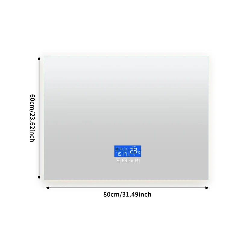 LuxoClear LED-Badezimmerspiegel 60x80cm