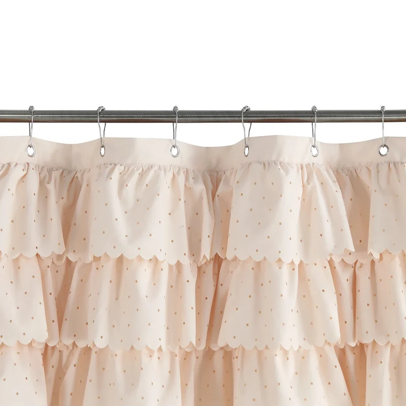 BohoChic Duschvorhang – Beige/Altes Elfenbein