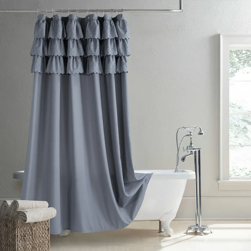 BohoChic Duschvorhang – Beige/Altes Elfenbein