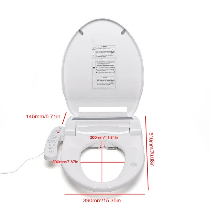 AquaLuxe SmartBidet – Automatisches Spülen und Trocknen mit beheiztem Sitz und selbstreinigenden Düsen