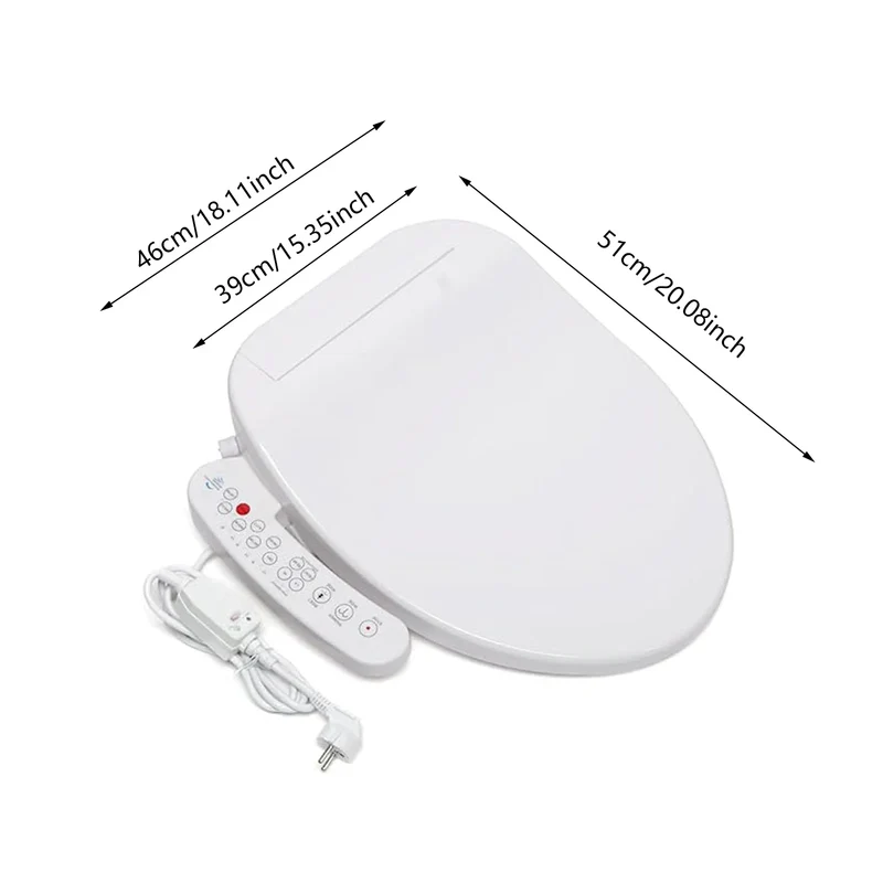 AquaLuxe SmartBidet – Automatisches Spülen und Trocknen mit beheiztem Sitz und selbstreinigenden Düsen