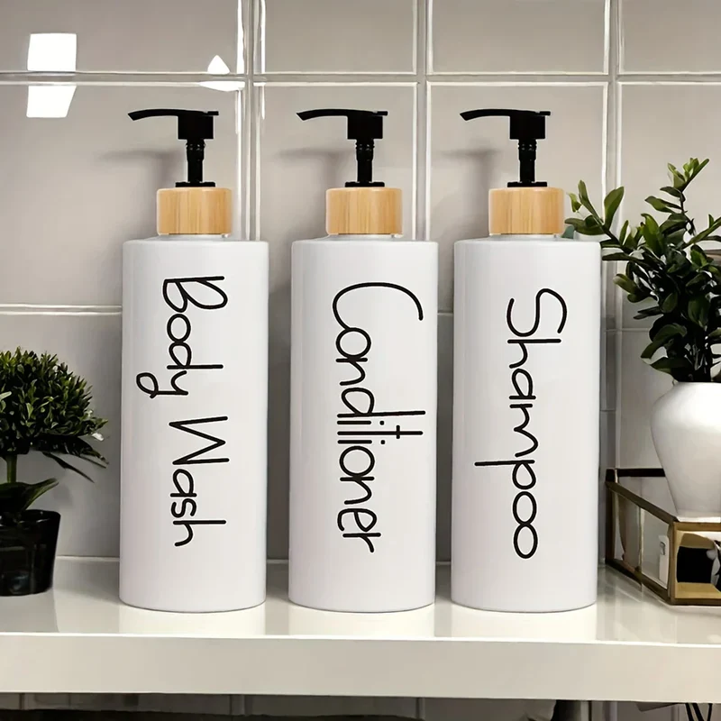 EcoStyle 3-teiliges nachfüllbares Seifenspender-Set - 500 ml