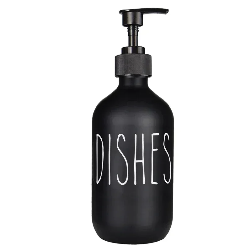 SoapElegance 500 ml schwarzes Seifenspender-Set