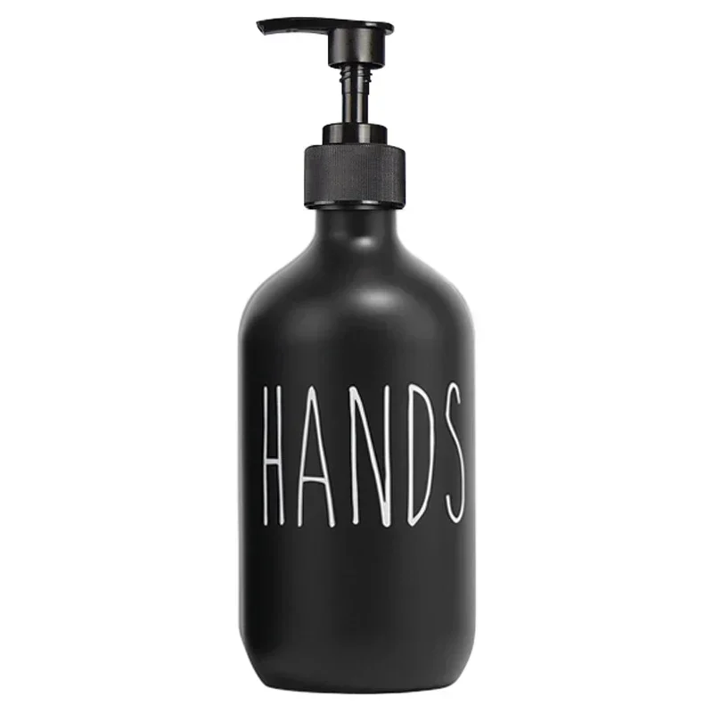 SoapElegance 500 ml schwarzes Seifenspender-Set