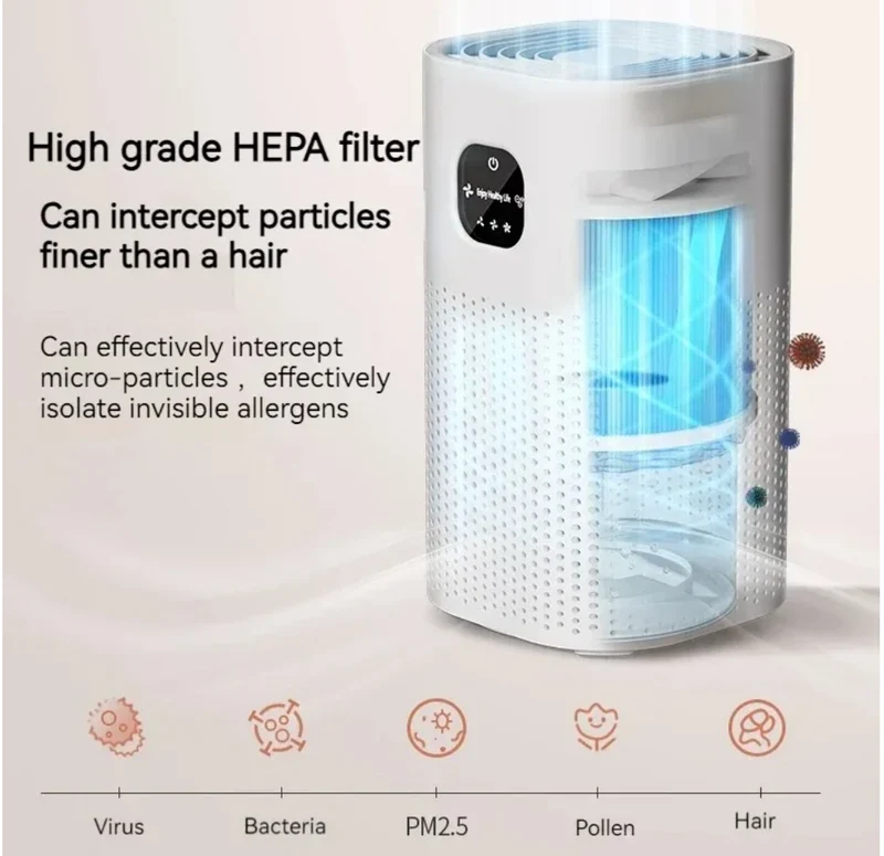 PureBreathe 2-in-1-Luftreiniger mit Luftbefeuchter