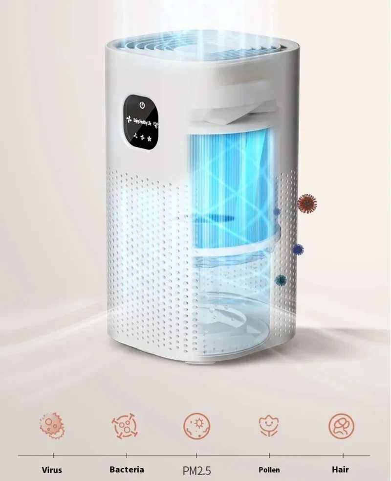 PureBreathe 2-in-1-Luftreiniger mit Luftbefeuchter
