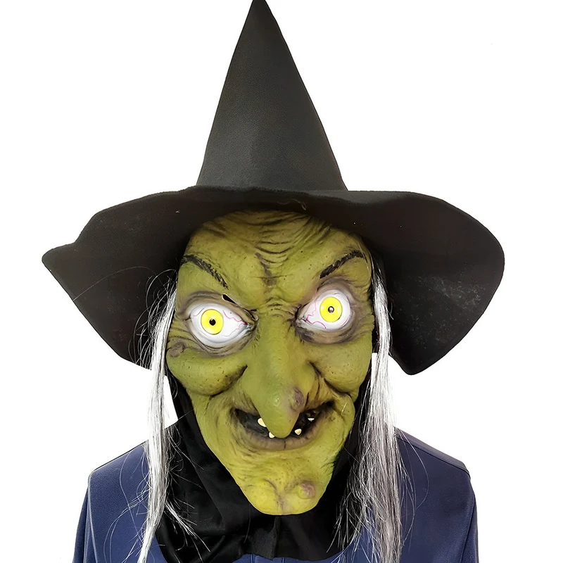 Realistisk Gammel Mann Maske – Halloween og Cosplay Lateks Maske med Bevegelig Mun | Luvikno