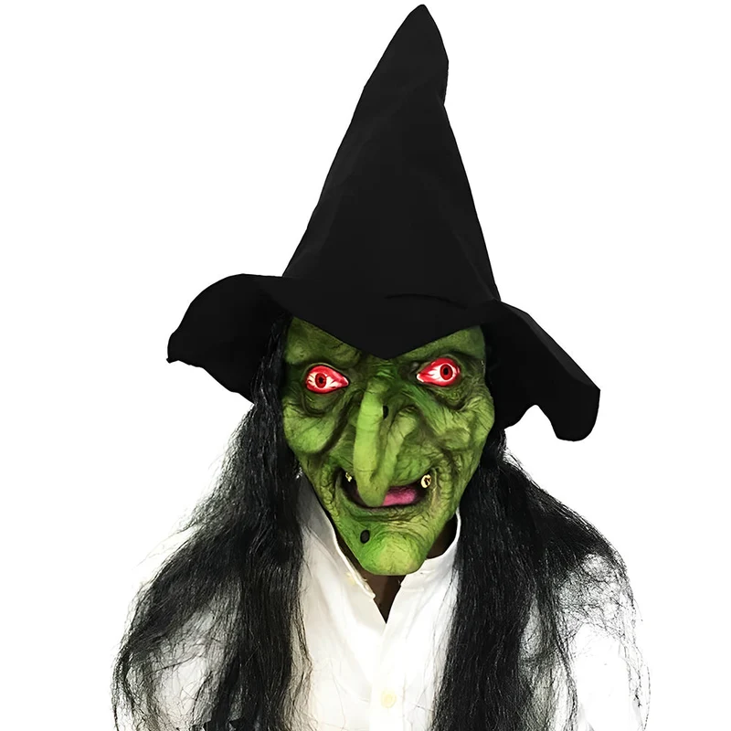 Realistisk Gammel Mann Maske – Halloween og Cosplay Lateks Maske med Bevegelig Mun | Luvikno
