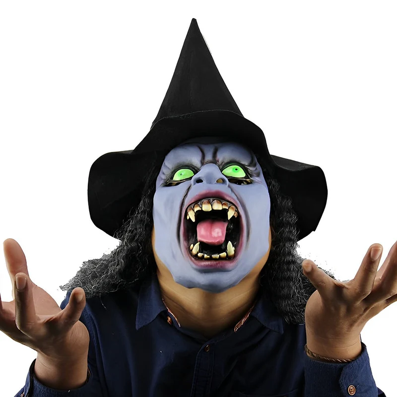 Realistisk Gammel Mann Maske – Halloween og Cosplay Lateks Maske med Bevegelig Mun | Luvikno