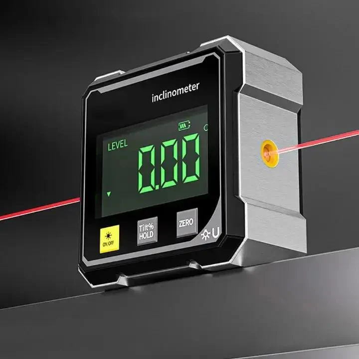 Precision Vinkelmåler AnglePro – Magnetisk Digital Laser Nivå | Luvikno