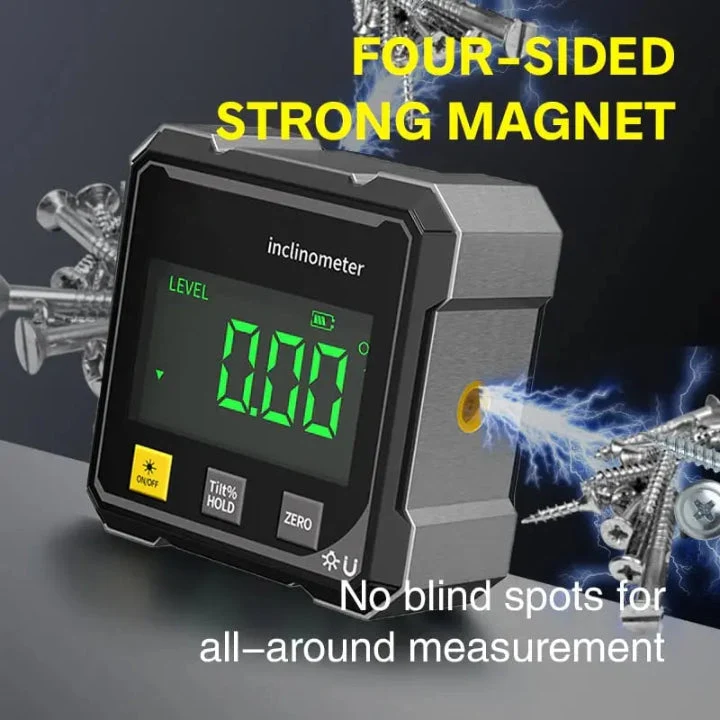 Precision Vinkelmåler AnglePro – Magnetisk Digital Laser Nivå | Luvikno