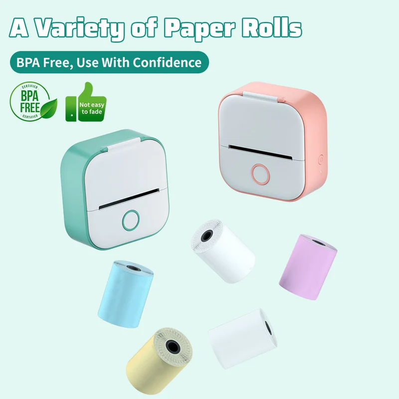 PocketPrint Mini – Bærbar termisk fotoprinter uten blekk | Luvikno