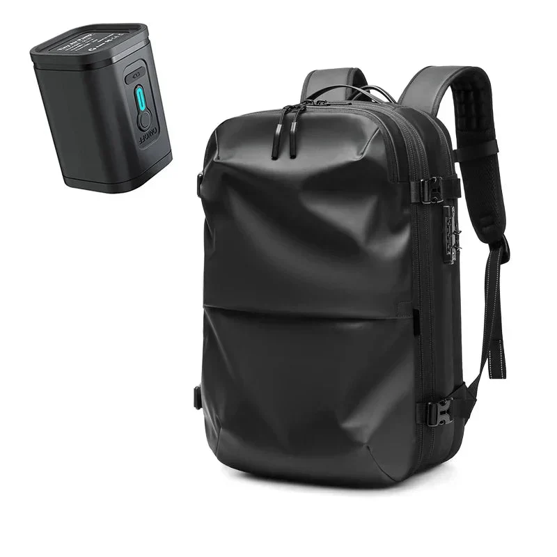 Packlite Slim – Vanntett kompresjonsryggsekk med USB-tilkobling for håndbagasje | Luvikno
