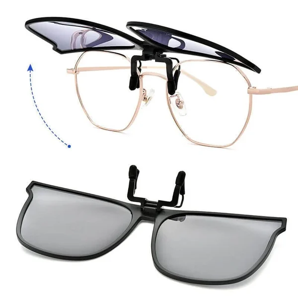 OogZeker Clip Solbriller – Lett Polarisert UV400 Clip-on for Brillebrukere | Luvikno