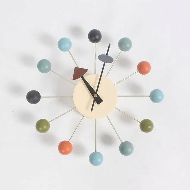 Moderne Veggklokke 3D Design Stille og Minimalistisk 32 cm | Luvikno