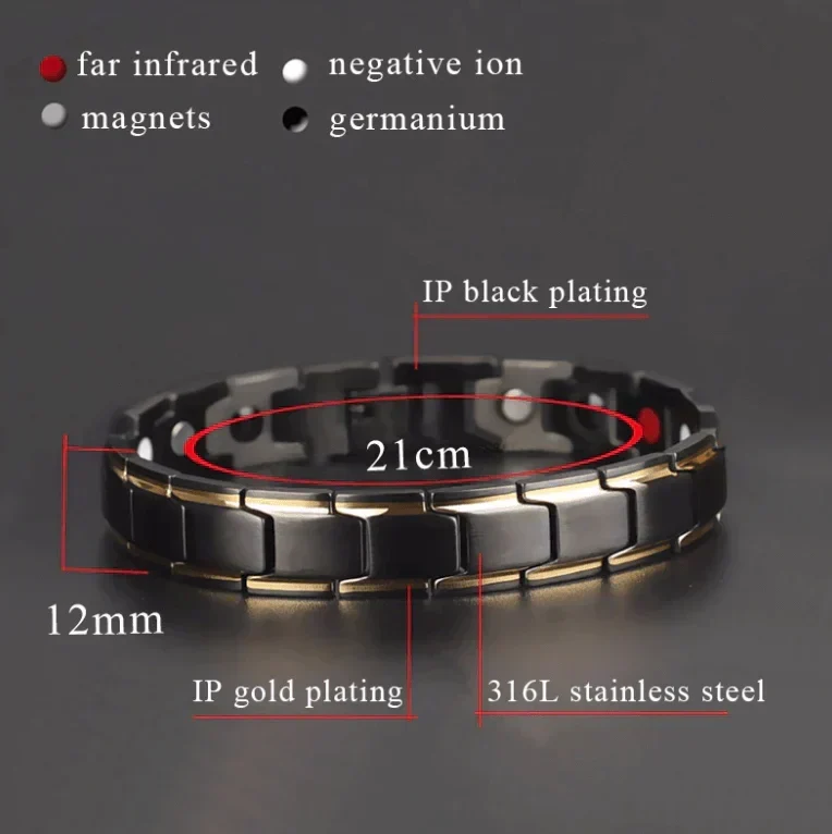 Magnetisk armbånd for damer og menn – Justerbart, stilfullt og komfortabelt | Luvikno