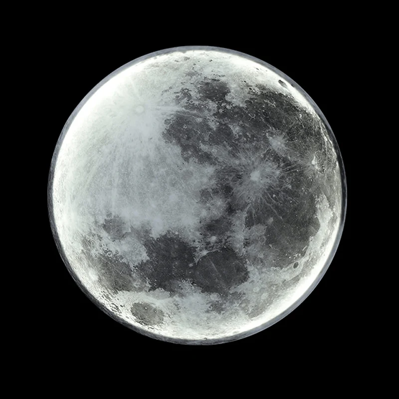 Moon Lamp | Atmosfærisk Veggbelysning | Behagelig Nattlys | Luvikno