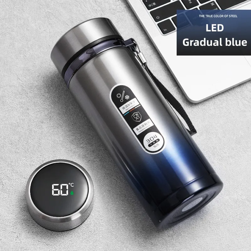 TempraBottle – Smart Termosflaske med LED Temperaturskjerm (800ml–1L) | Luvikno