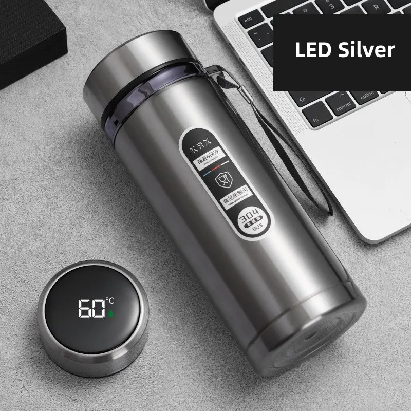 TempraBottle – Smart Termosflaske med LED Temperaturskjerm (800ml–1L) | Luvikno