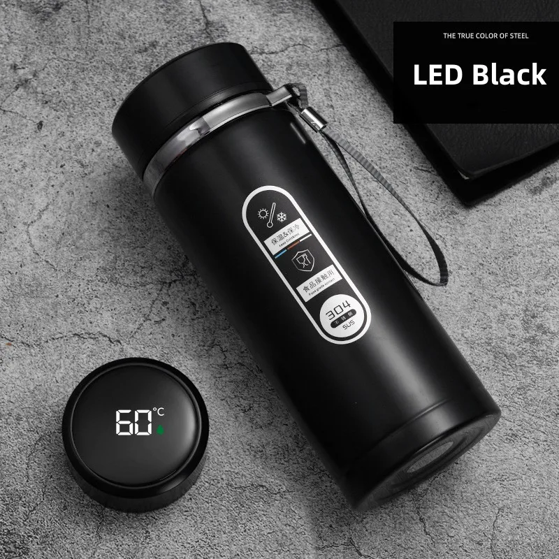 TempraBottle – Smart Termosflaske med LED Temperaturskjerm (800ml–1L) | Luvikno