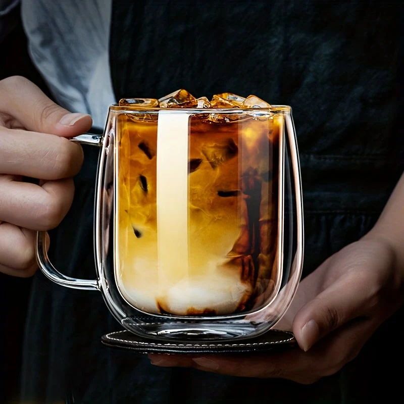 ThermoSip Dobbelveggede Glasskrus – Borosilikatglass, Varmebestandig & Elegant | Luvikno