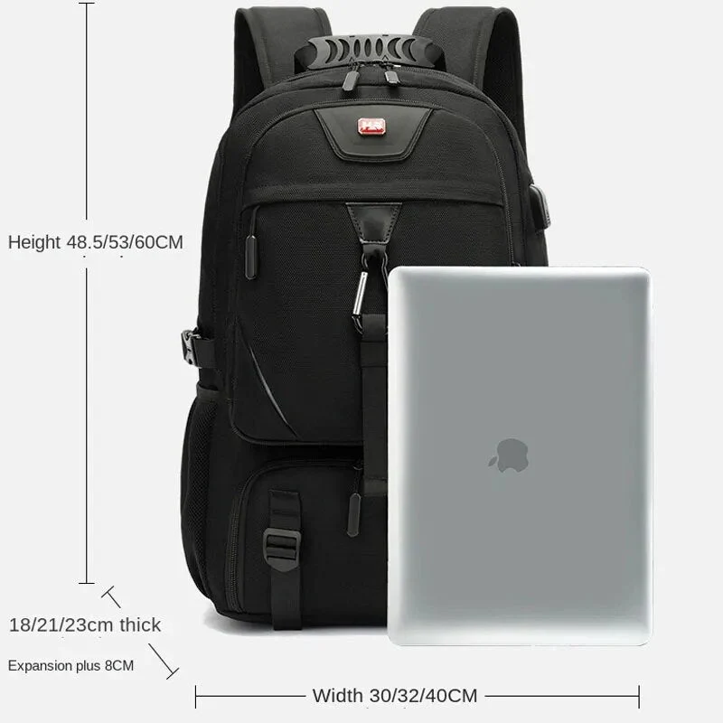 Tech Trek Pro 50-80L Den Ultimate Ryggsekk Med USB-tilkobling | Luvikno