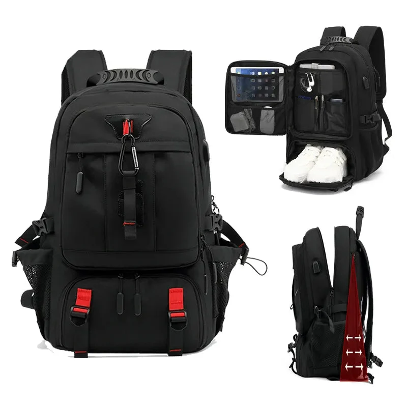 Tech Trek Pro 50-80L Den Ultimate Ryggsekk Med USB-tilkobling | Luvikno
