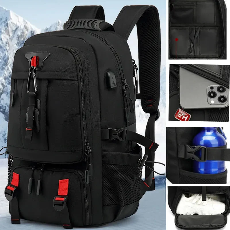 Tech Trek Pro 50-80L Den Ultimate Ryggsekk Med USB-tilkobling | Luvikno