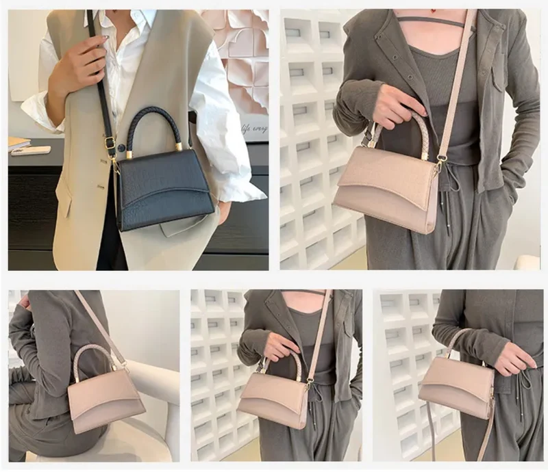 Stil Vår Kvinners Håndveske laget av PU-lær med Crossbody stropp | Luvikno