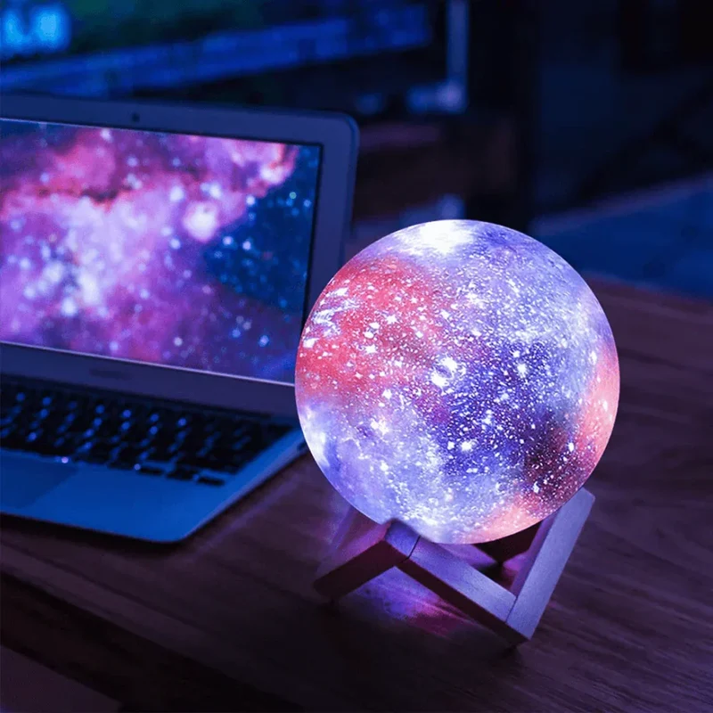 SterrenGlans Galaxy Lampe – LED Nattlys med Berøringskontroll | Luvikno