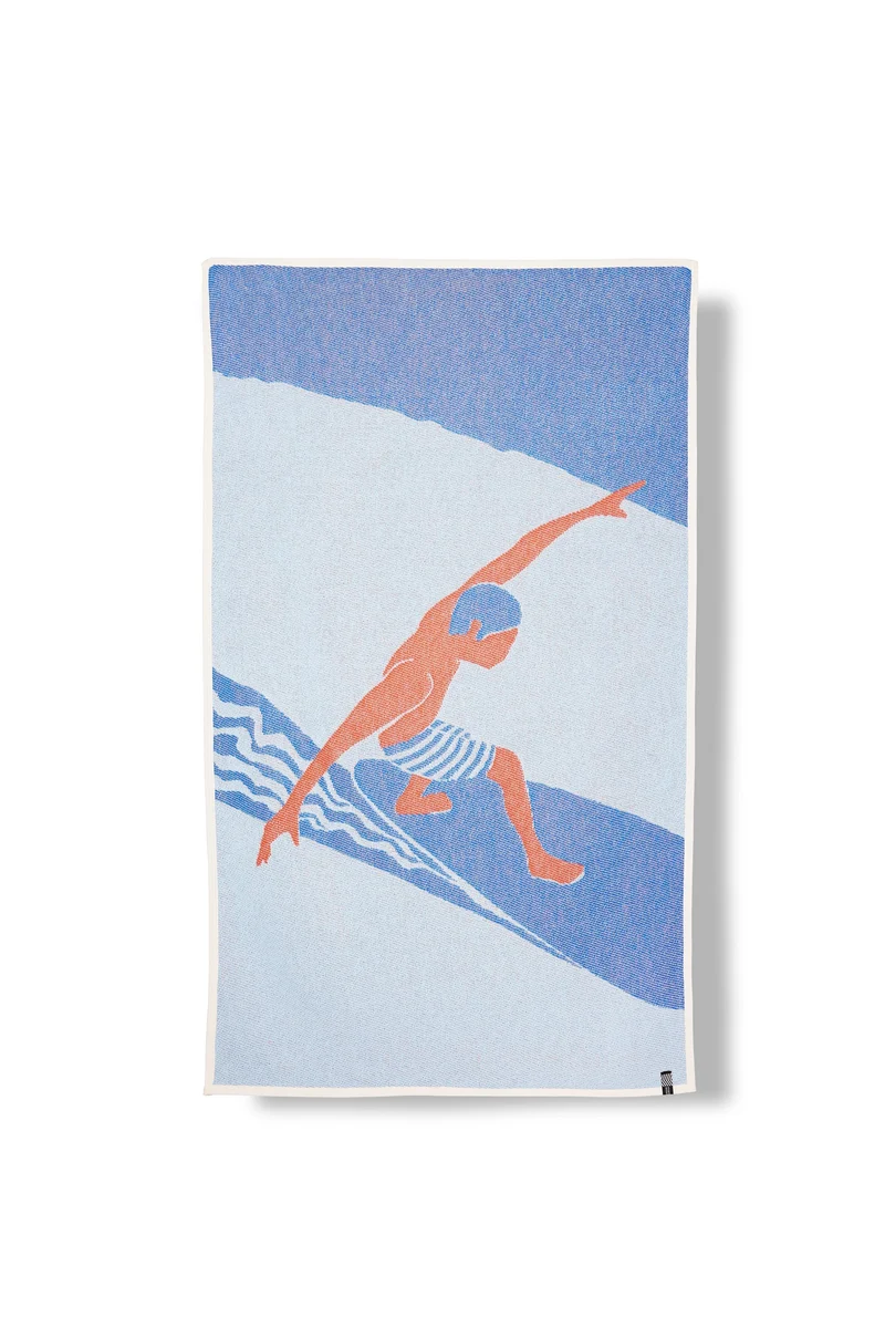 Cotton Beach Towel / Mini Blanket "El Palmar" by Dalakami