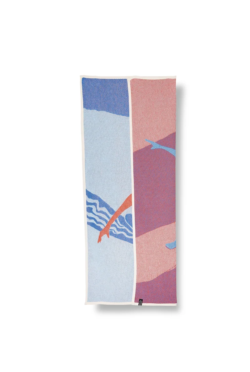 Cotton Beach Towel / Mini Blanket "El Palmar" by Dalakami