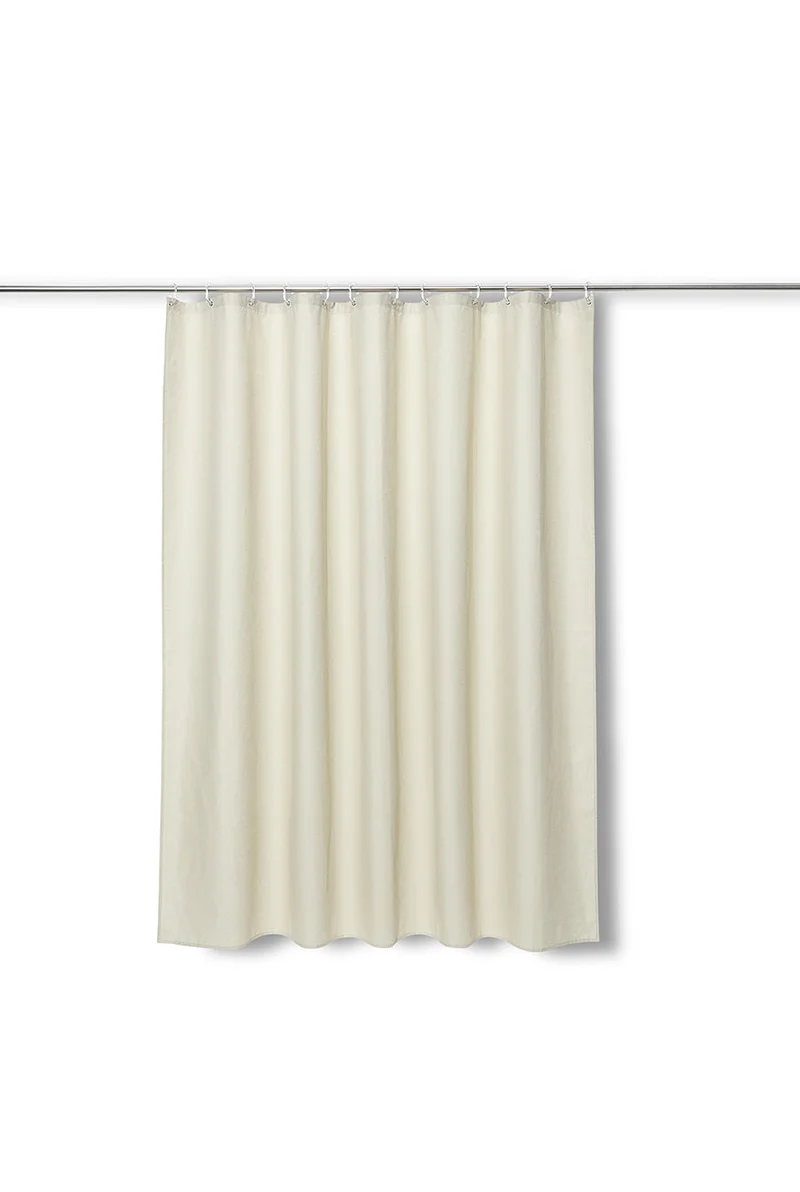 Linen Shower Curtain in Natural Flax in 4 Sizes