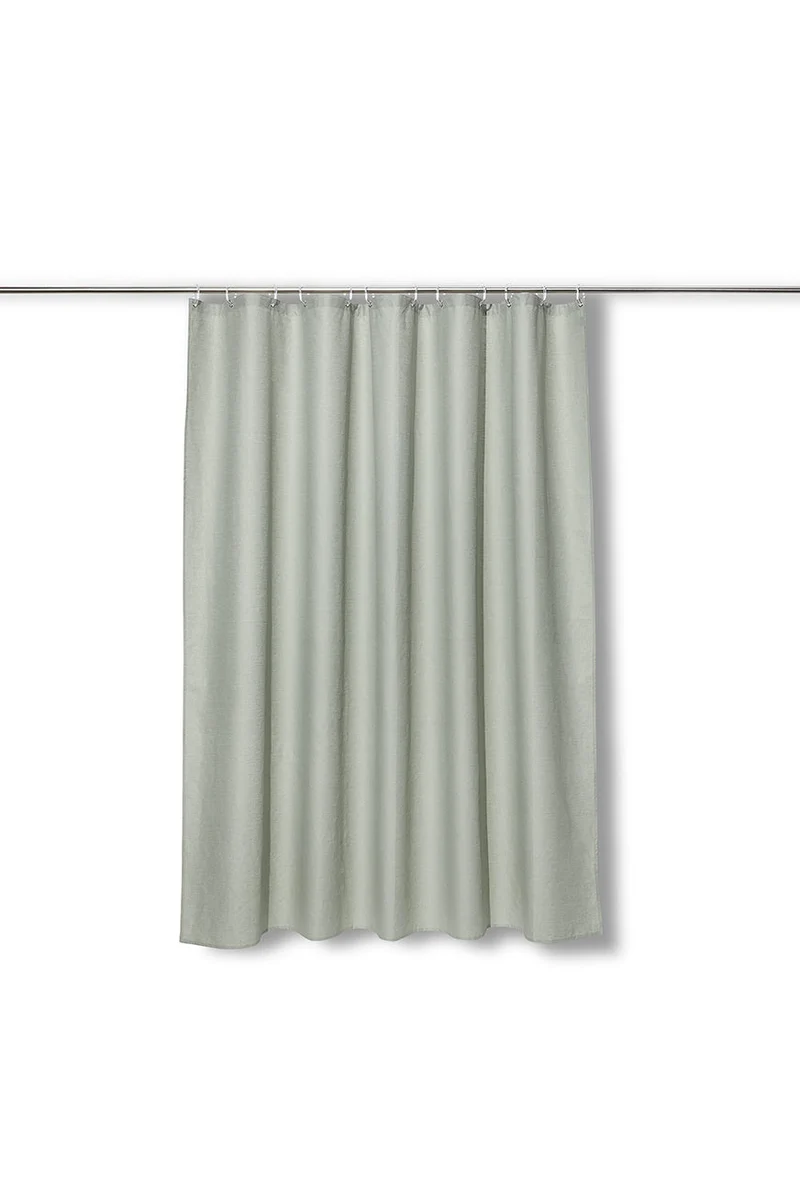 Linen Shower Curtain in Sage Green in 4 Sizes