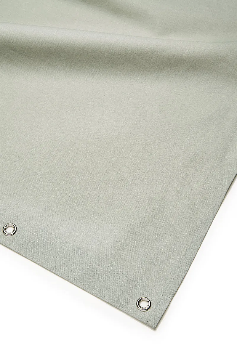 Linen Shower Curtain in Sage Green in 4 Sizes