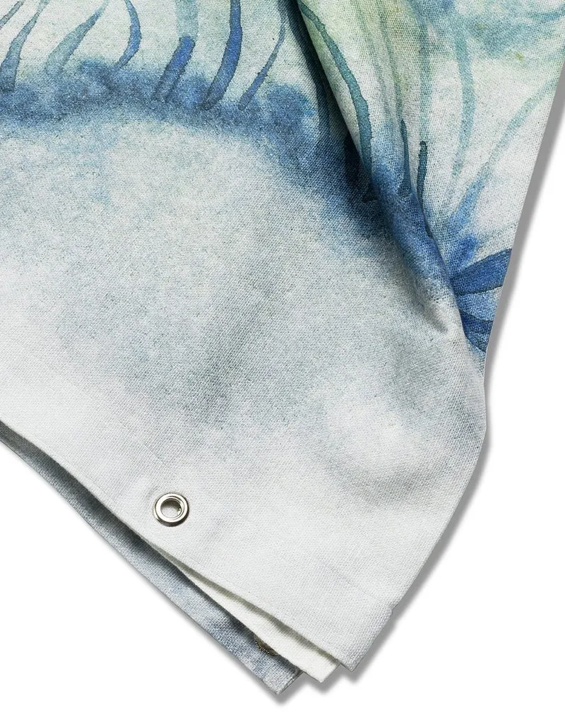 Artist Cotton Shower Curtain "Flowing" by Remo Mazzoni