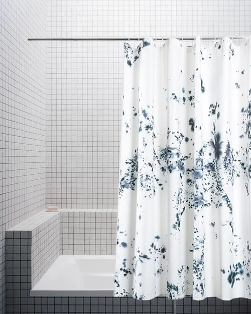 Artist Cotton Shower Curtain "Made By Rain" by Aliki Van Der Kruijs