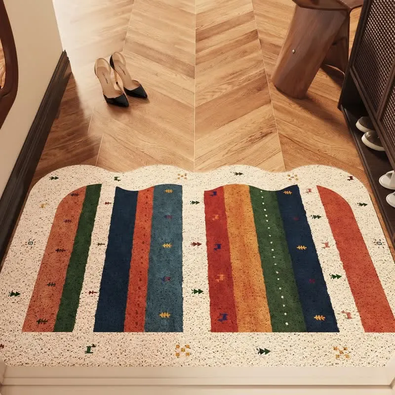 Vintage Tribal Rainbow PVC-Türvorleger