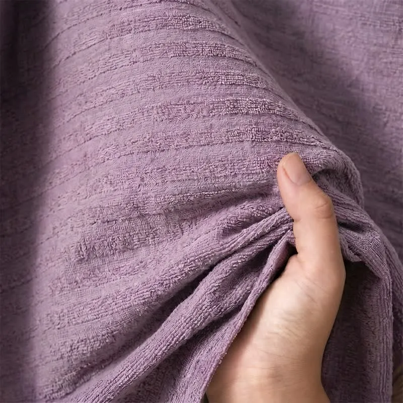 Kimono-Bademantel aus Baumwolle mit Waffelmuster