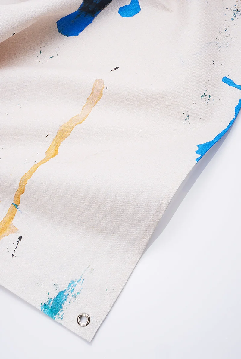 Artist Cotton Shower Curtain "Eden" by Alexander Bühler