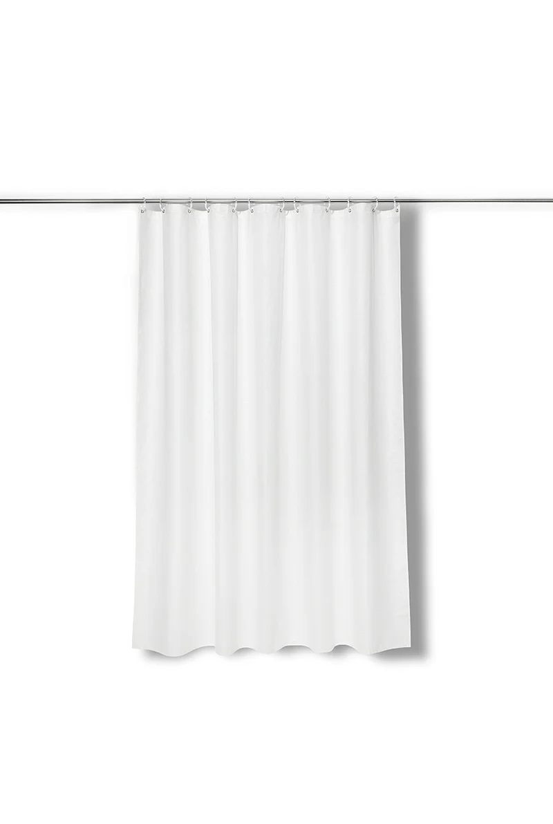 Linen Shower Curtain in White in 4 Sizes